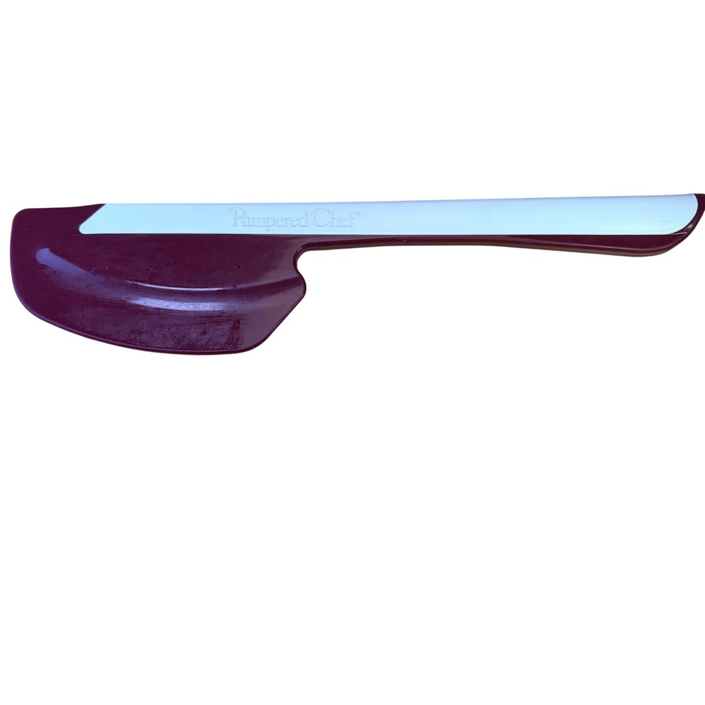 Pampered Chef Master Scraper Spatula Cranberry Red 1703 Retired 11"